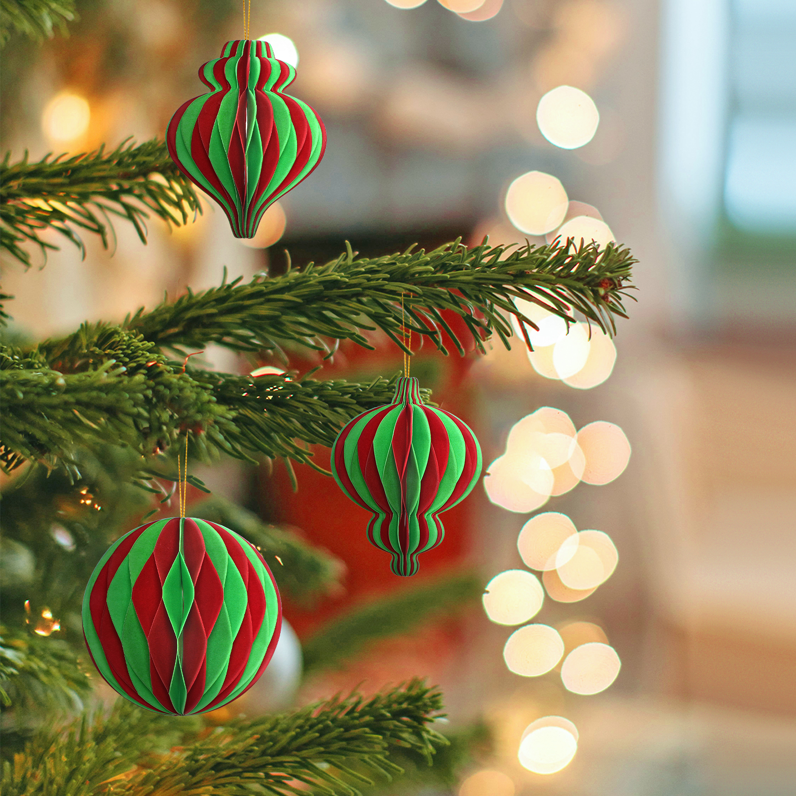 Mix color Red and Green christmas tree ball ornaments-01.jpg